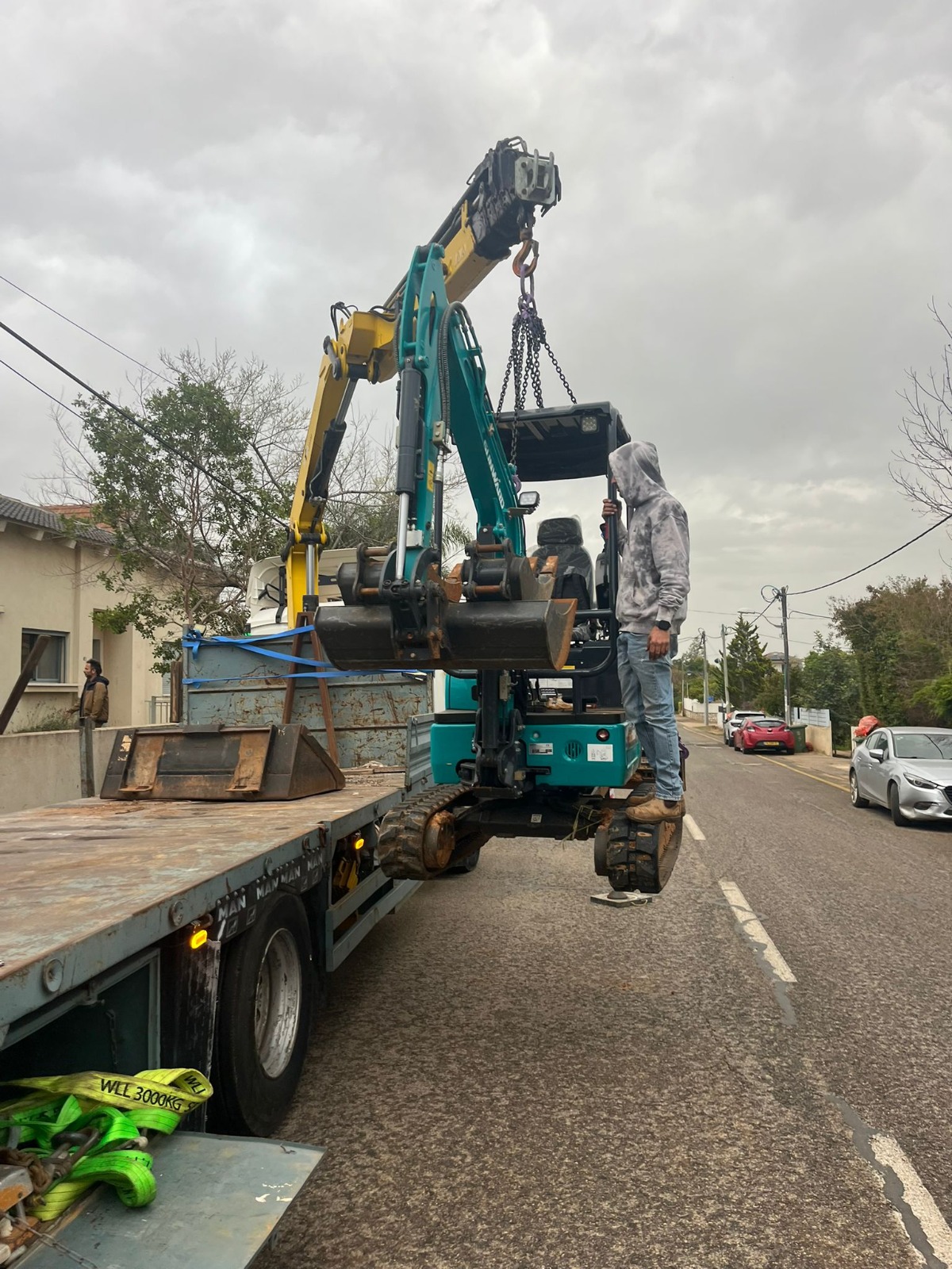 הרמת סירה במנוף